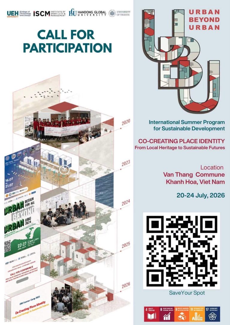 Chính thức mở đơn đăng ký trại hè quốc tế UBU 2026 “Co-Creating Place Identity: From Local Heritage to Sustainable Futures”