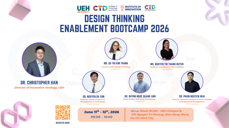 [CTD Learning & Sharing 2026] | Khóa đào tạo giảng viên học phần Tư duy thiết kế “Design Thinking Enablement Bootcamp 2026”